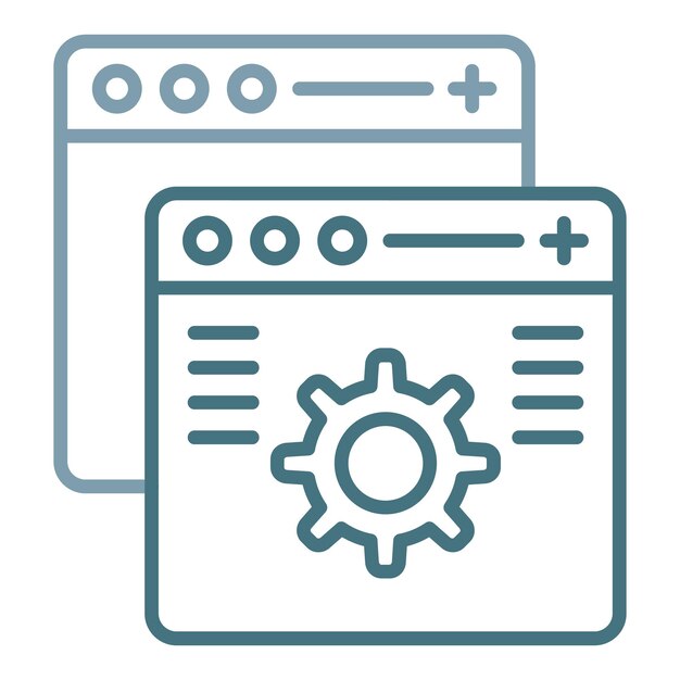 Custom Features Flat Illustration