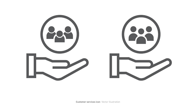 Customer service icon design customer care symbol vector illustration