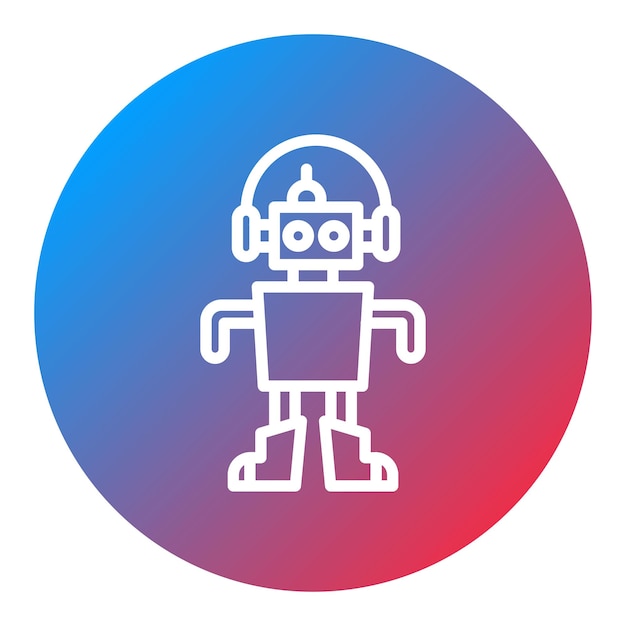 customer service robot icon vector image can be used for robotics