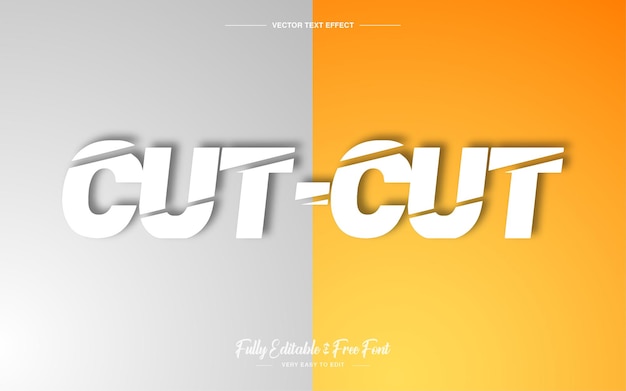 Cutcut style text effect