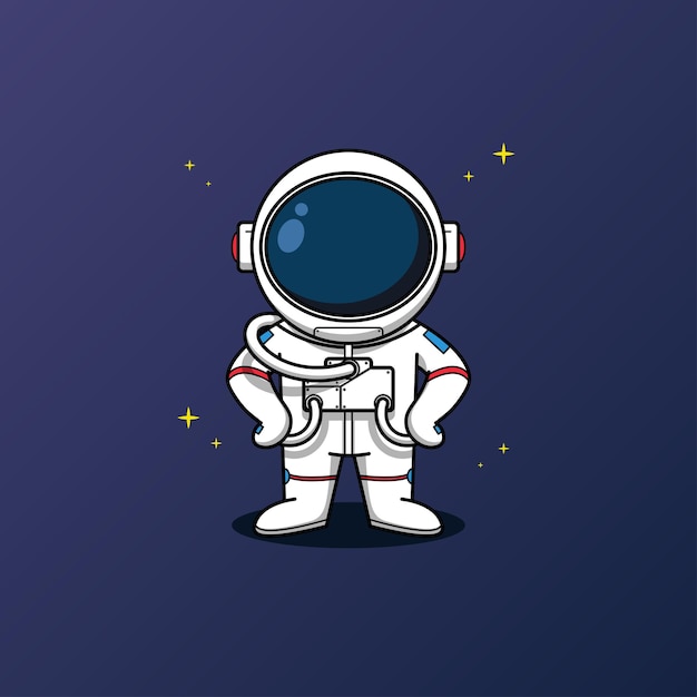 Cute astronaut mascot character