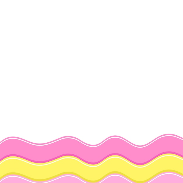 Cute background pattern colorful waves illustration vector