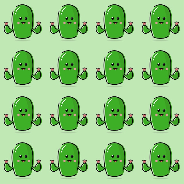 Cute cactus pattern 7