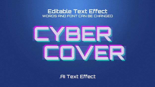 Cyber cover text effect