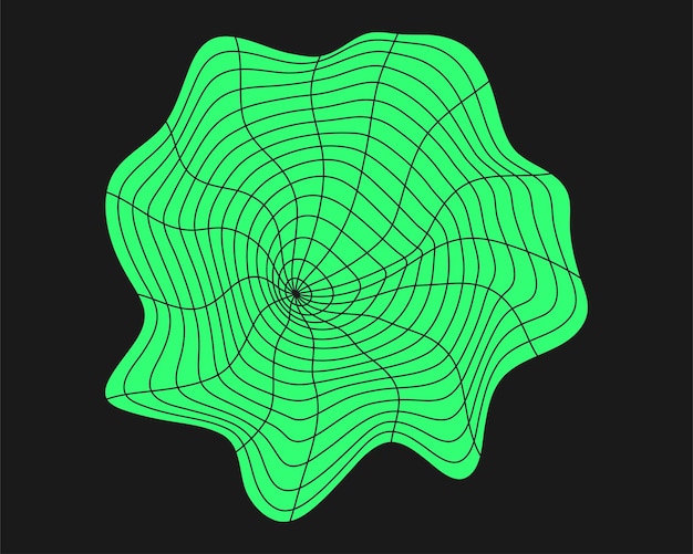 Cyber geometry y2k element Cyberpunk shape Isolated style
