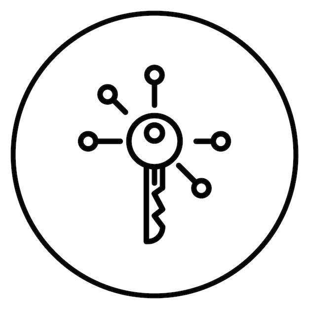 Cyber key icon vector image Can be used for Information Security
