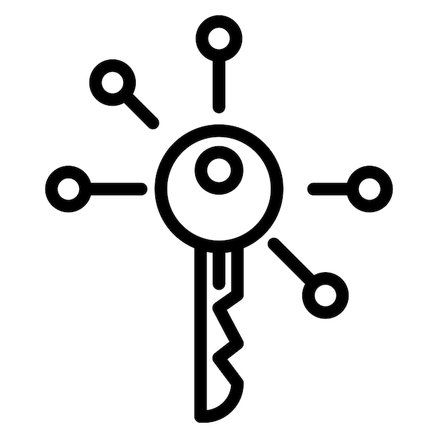 Cyber key icon vector image Can be used for Information Security