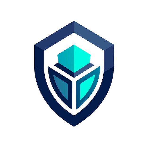 cyber security logo design concept