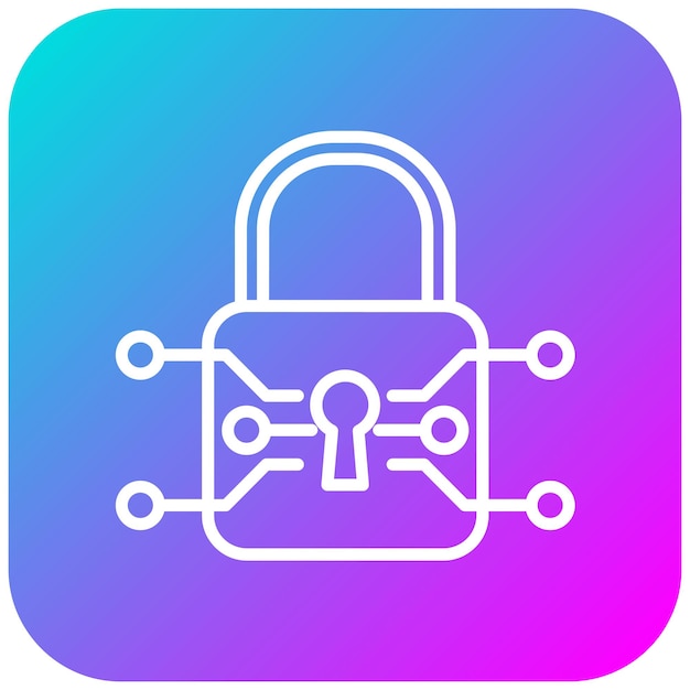Cyber Security vector icon Can be used for Biometrics iconset