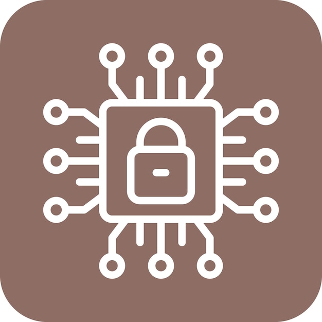cyber security vector icon illustration of web hosting iconset