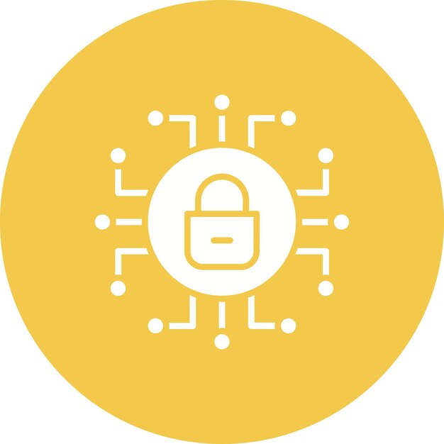 cyber security vector illustration style