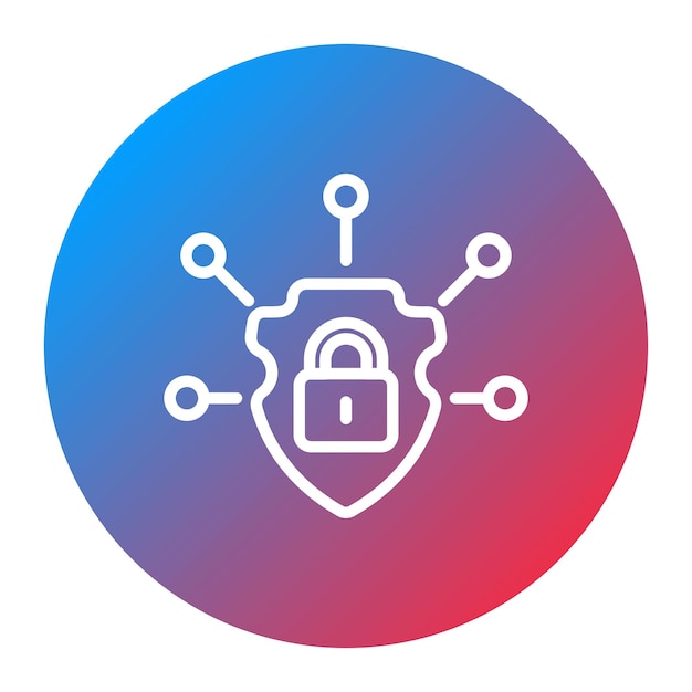 Cyber shield icon vector image Can be used for Information Security