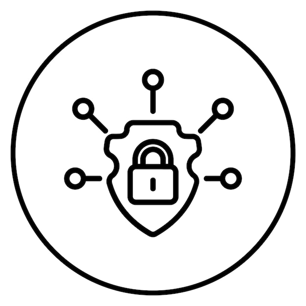 Cyber shield icon vector image Can be used for Information Security