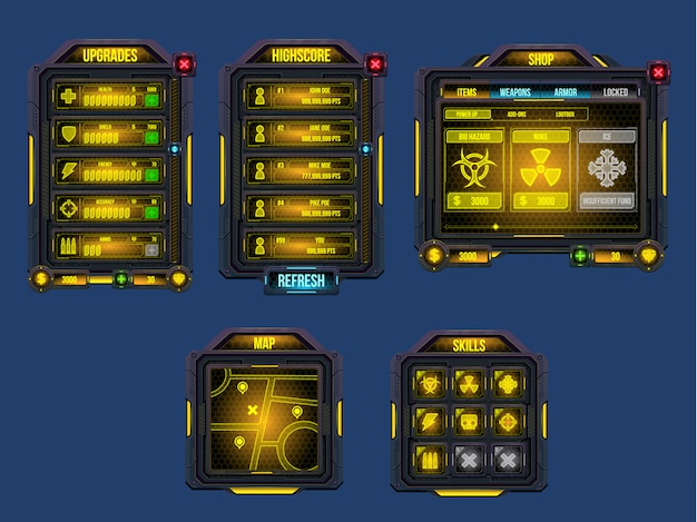 cyber world game gui