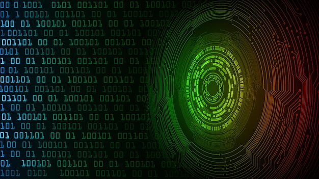 Cyberkredsløb fremtidsteknologikoncept baggrund