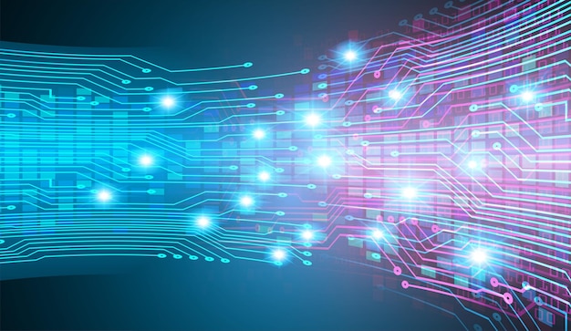 Cyberkrets, framtida teknologikonceptbakgrund