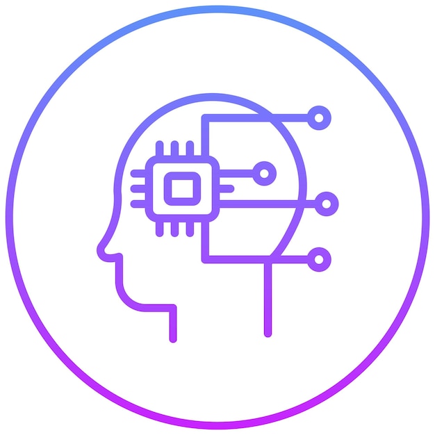 Cybernetics vector icon illustration of Data Analytics iconset