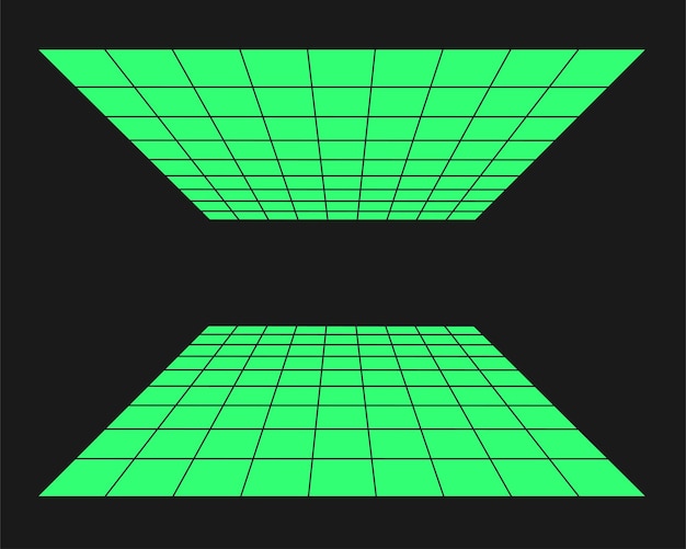 cyberpunk perspective tunnel cyber geometry y2k element isolated style