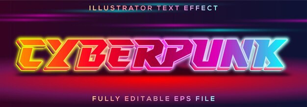 Cyberpunk-texteffekt