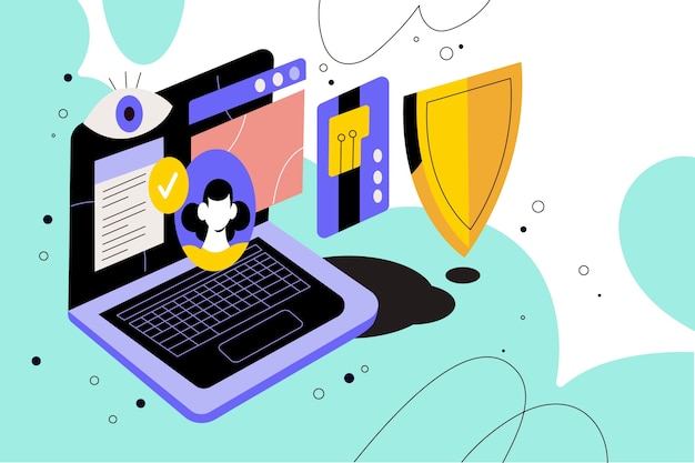 Cybersecurity and data protection concept