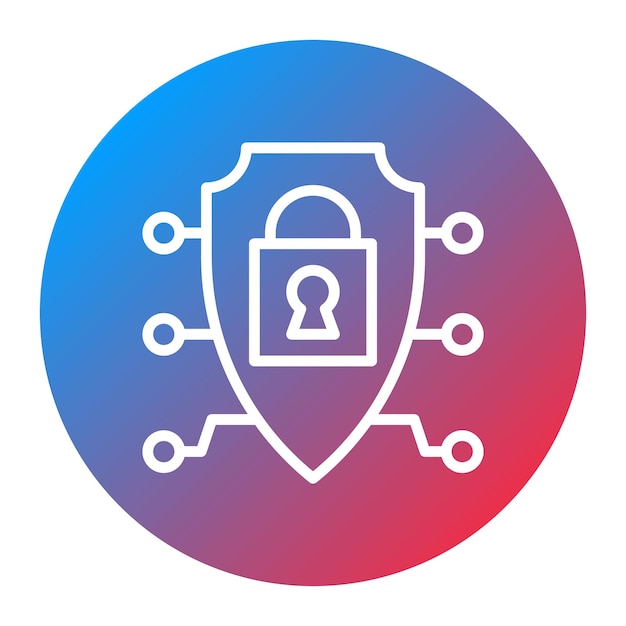 cybersecurity icon vector image can be used for business performance