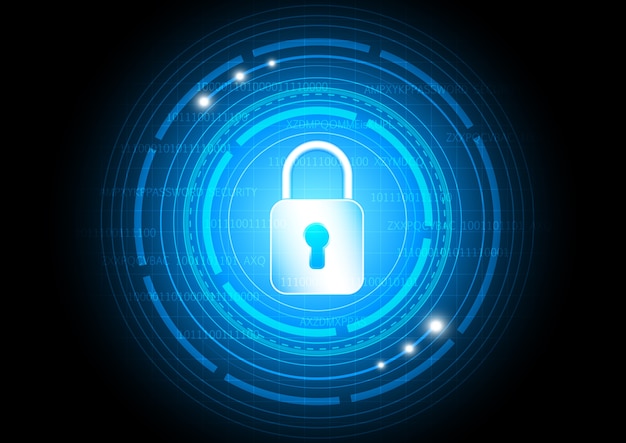 cybersecurity technology futuristic background