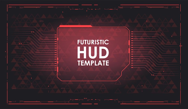 Cyberspace Virtuel virkelighed i HUD, GUI-stil. Futuristisk HUD-baggrund. Sci-Fi-skabelon. Fremtidens teknologi. Hi-tech design.