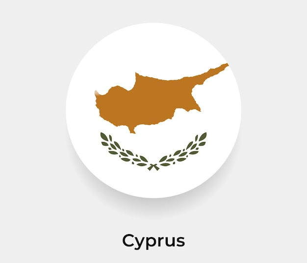 Cyprus flag glossy bubble icon vector illustration