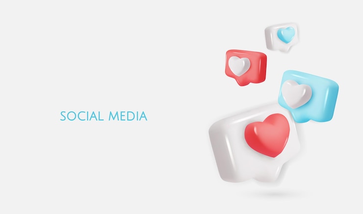 Vektör d vector icon message dialog button with heart realistic elements for design isolated object on