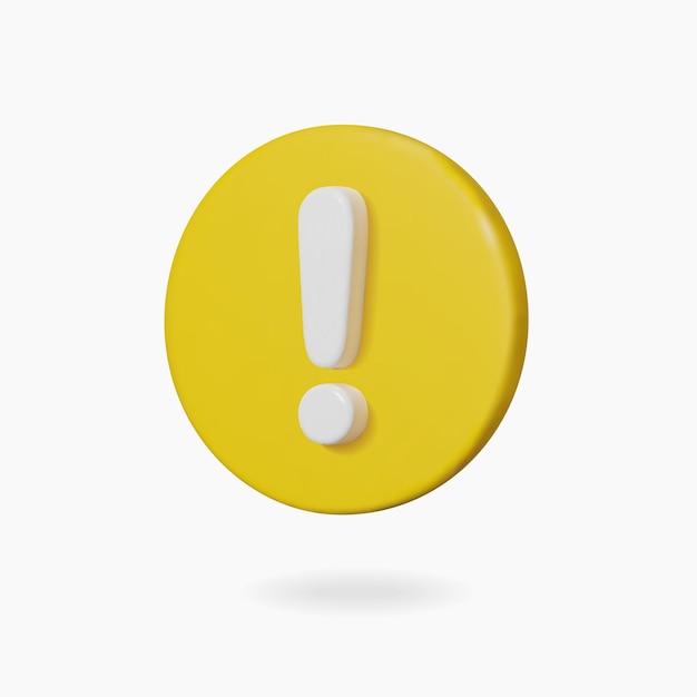 D warning sign on yellow circle
