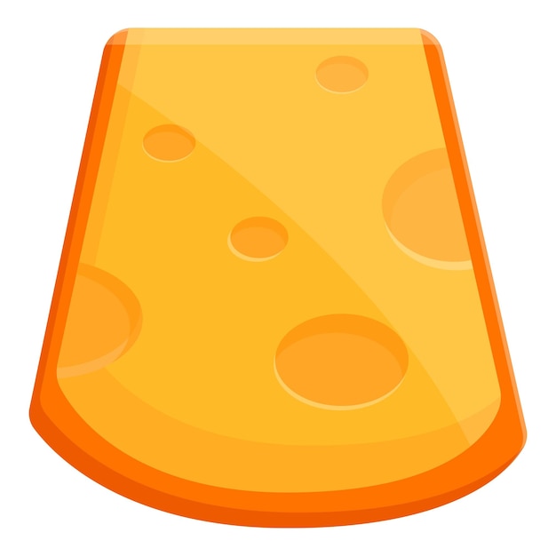 dairy cheese icon cartoon of dairy cheese vector icon for web design isolated on white background