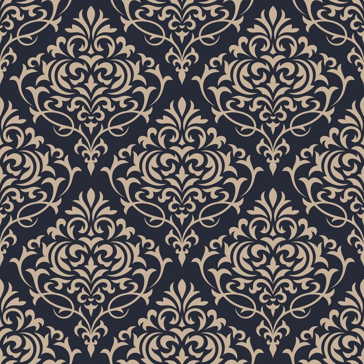 Vektör damask seamless pattern. classical luxury ornament wallpaper.
