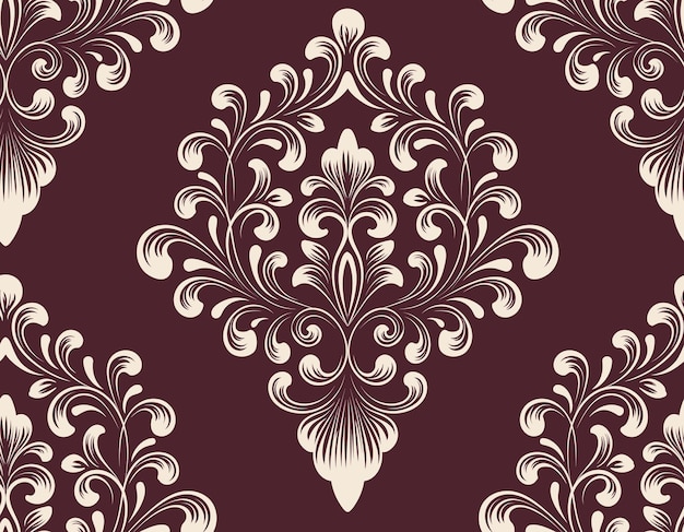 damask seamless pattern element.