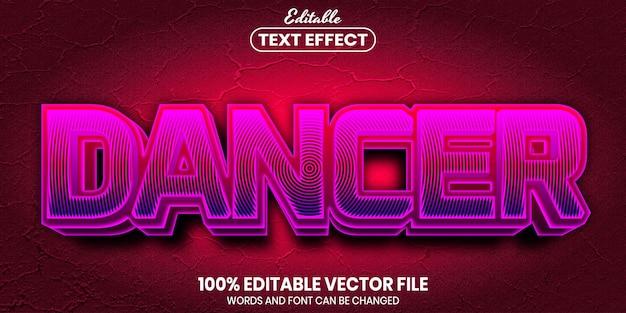 Dancer text, teckensnitt stil redigerbar texteffekt