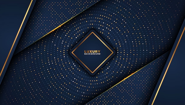 Dark abstract background with overlap layers. 