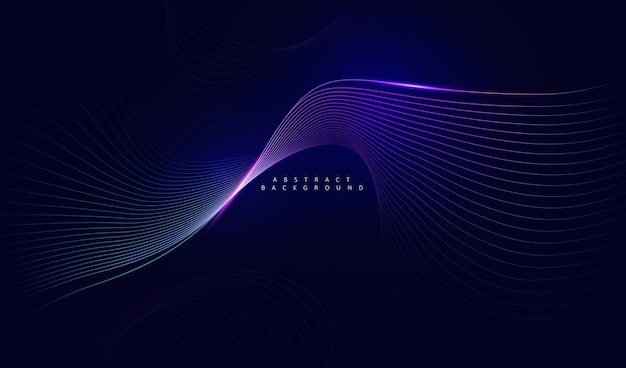 Dark Abstract Glowing Vector Background