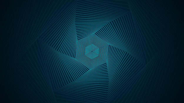 Dark background with hexagonal lines arranged in an orderly and dimensional manner