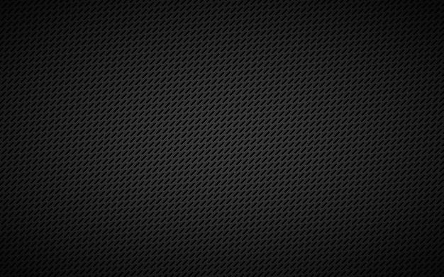 Dark black metal perforated background Abstract grey metallic stainless steel wallpaper Simple vector illustration