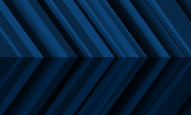 Dark blue abstract arrows direction d background with angles