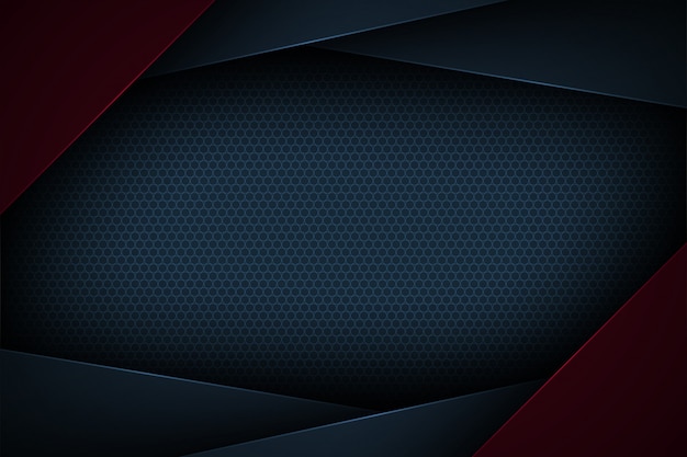 Dark blue abstract  background with overlapping characteristics.