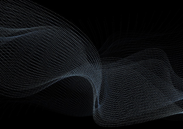Dark blue abstract dotted scifi tech background