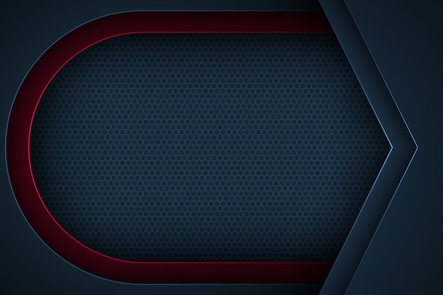 dark blue abstract vector background with overlapping 