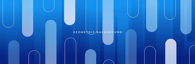 Dark blue background with abstract geometric shapes, dynamic and sport or tech banner concept