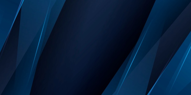 Dark blue background with abstract graphic elements