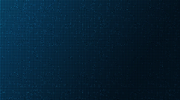 Dark Blue Circuit Microchip Technology on Future Background