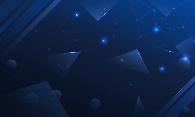 Dark blue gradient background abstract space technology