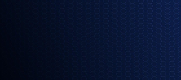 dark blue technology background with hexagonal geometric pattern