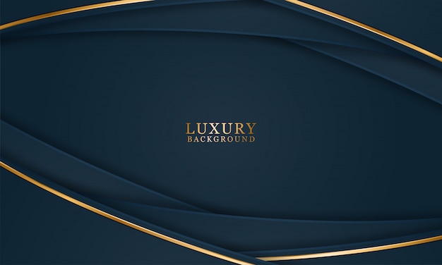 Dark blue vector background overlap paper layer dark color with space for text