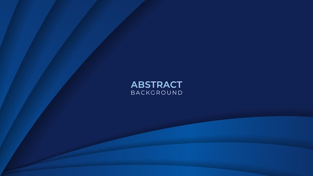 dark blue wave vector background abstract overlap blue template design