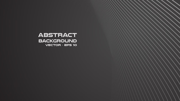 Dark Gray abstract background with curve line for backdrop or presentation